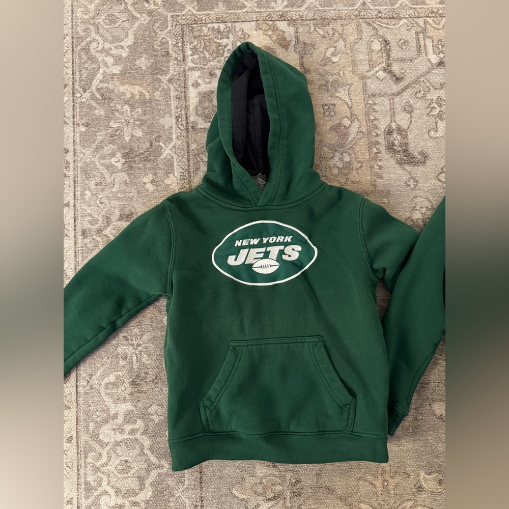 2 NY Jets toddlers large sweatshirts—worn once like new!